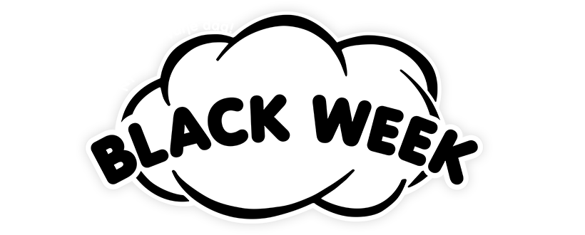 Black Week-deals med upp till 80% rabatt + Fri frakt, som vanligt!