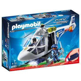 Bild på Playmobil City Action Polishelikopter med LED-sökljus 6921
