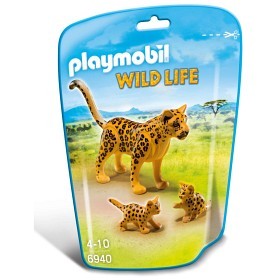 Bild på Playmobil Wild Life - Leopard med valpar 6940
