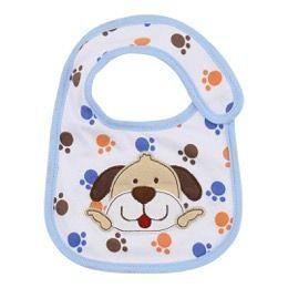 Bild på Haklapp med broderi (Blå Hund)