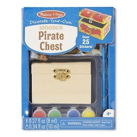Bild på Melissa & Doug - Designa din egen piratkista i trä