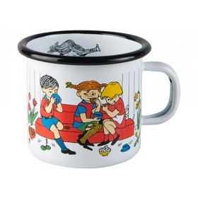 Bild på Muurla Mugg Emalj (Pippi Fikapaus)