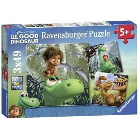 Bild på Den Gode Dinosaurien - Pussel 3x49 bitar