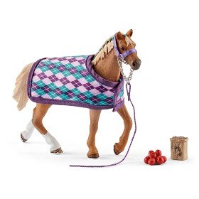 Bild på Schleich Horse Club 42360 Engelskt fullblod med täcke