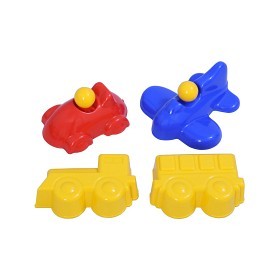 Bild på Plasto - Sandformar i nät 4-pack