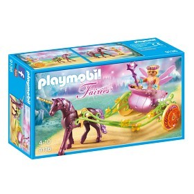 Bild på Playmobil Fairies - Älvvagn som dras av enhörningar 9136