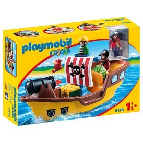 Bild på Playmobil 1.2.3 Piratskepp 9118