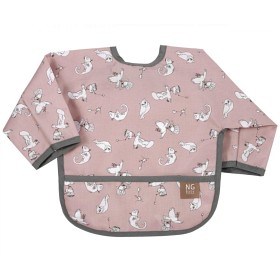 Bild på NG Baby Haklapp med Ärm Woods & Fairytales (Rose)