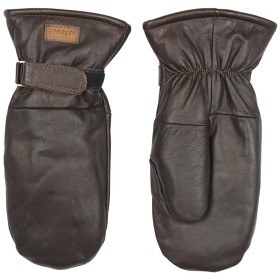 Bild på Lindberg Moose Leather Mitten Tumvante Dark Brown