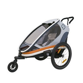 Bild på Hamax Outback One Cykel och Barnvagn (Vit/Grå)