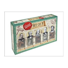 Bild på Professor Puzzle - Great Minds: Trä- och metallpussel - 5-pack