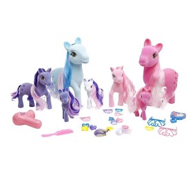Bild på Dreamworld Pony Ponyfamilj med tillbehör 7 st