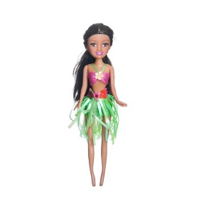 Bild på Sparkle Girlz - Hawaiidocka i strut - Grön klänning