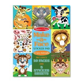 Bild på Melissa and Doug - Gör tokiga djuransikten med klistermärken - 20 sid