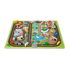 Bild på Melissa & Doug Lekmatta den lilla staden med 49 tillbehör i trä