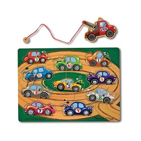 Bild på Melissa & Doug Magnetiskt pussel 10-bitar (Bilar)