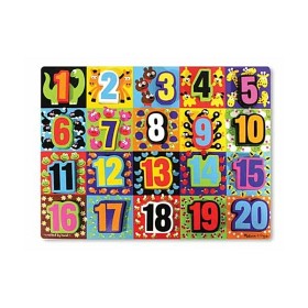 Bild på Melissa & Doug Sifferpussel med stora klossar 1-20