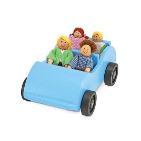 Bild på Melissa & Doug Träbil med familj