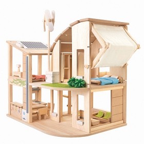 Bild på PlanToys - Möblerat Eko-dockhus