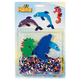 Bild på Hama Midi Pärlor (Delfin/Sjöhäst)