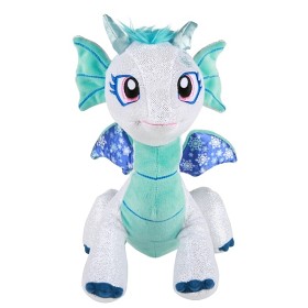 Bild på Glittrande Mjukisdrake Vit 30 cm