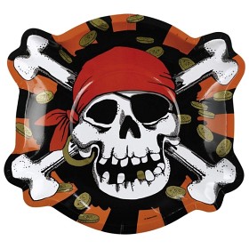 Bild på Jolly Roger Figurformad Tallrik 6 st