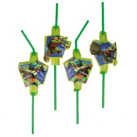 Bild på Ninja Turtles - Sugrör 8-pack