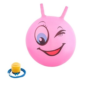 Bild på Hoppboll smiley (Rosa)
