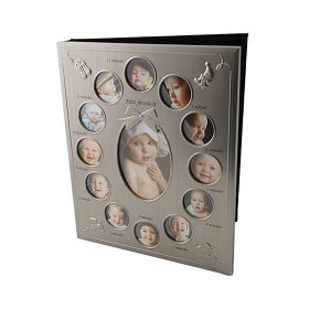 Bild på Dacapo Silver Fotoalbum Mitt Första År 10x15cm (Aluminium Med Tennfinish)