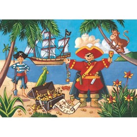 Bild på Siluettpussel, Pirate treasure