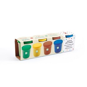 Bild på Djeco, 4 tubs of play dough, Plain