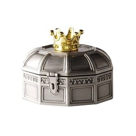 Bild på Smyckeskrin D8,5Cm M Fg Krona På Locket
