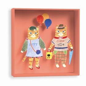 Bild på Djeco, 3D Tavla Katt & Ballong