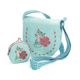 Bild på Djeco, Embroidered kitten, bag & purse