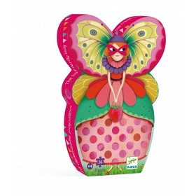 Bild på Djeco, Siluettepussel Butterfly Lady 36 bitar