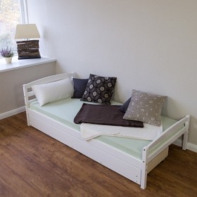 Bild på 3FT Single storage Bed solid wood Bed frame Pull Out Trundle Bed