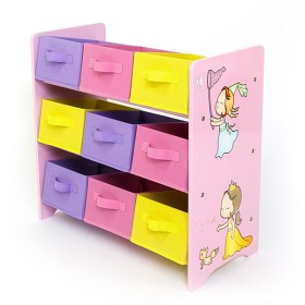 Bild på Kinderregal Spielzeugbox Spielzeugkiste Kindermöbel Regal Kinder Aufbewahrung