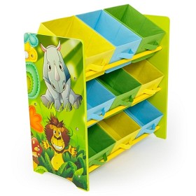 Bild på Kinderregal Spielzeugbox Spielzeugkiste Kindermöbel Regal Kinder Aufbewahrung