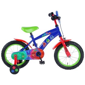Bild på Pyjamashjältarna, Barncykel med stödhjul 14" blå