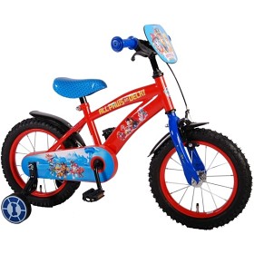 Bild på Paw Patrol, Barncykel med stödhjul 14" röd & blå