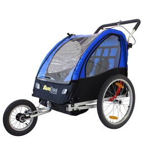 Bild på SunBee - Cykelvagn - Sunbee Cruiser Ink Strollerkit - Blå/Svart