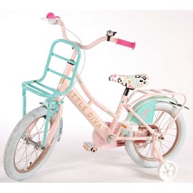 Bild på Volare, Barncykel med stödhjul - Little Diva 16" ljusrosa & mint