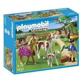 Bild på Playmobil Country - Paddock med Hästfamilj 5227