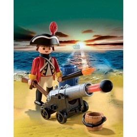 Bild på Playmobil Pirates - Rödrocksofficer med kanon 5141