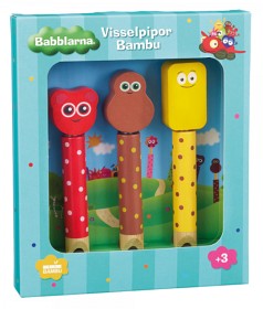 Bild på 2B Baby Babblarna Visselpipor Bambu 3-pack (Babba/Bibbi/Bobbo)