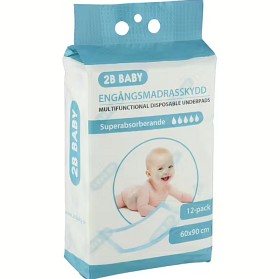 Bild på 2B Baby Madrasskydd 60x90 cm 12-pack