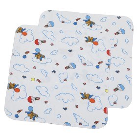 Bild på Rätt Start Flanellfilt 2-pack (Bamse Vit)