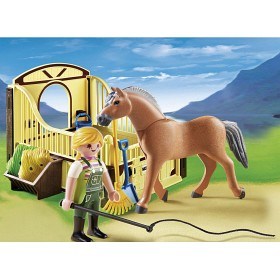 Bild på Playmobil Country - Fjordhäst med hästbox 5517
