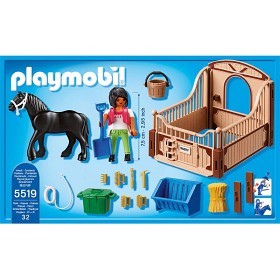 Bild på Playmobil Country - Frieserhäst med hästbox 5519