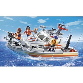 Bild på Playmobil City Action - Brandbekämpnings- och livräddningsbåt 5540